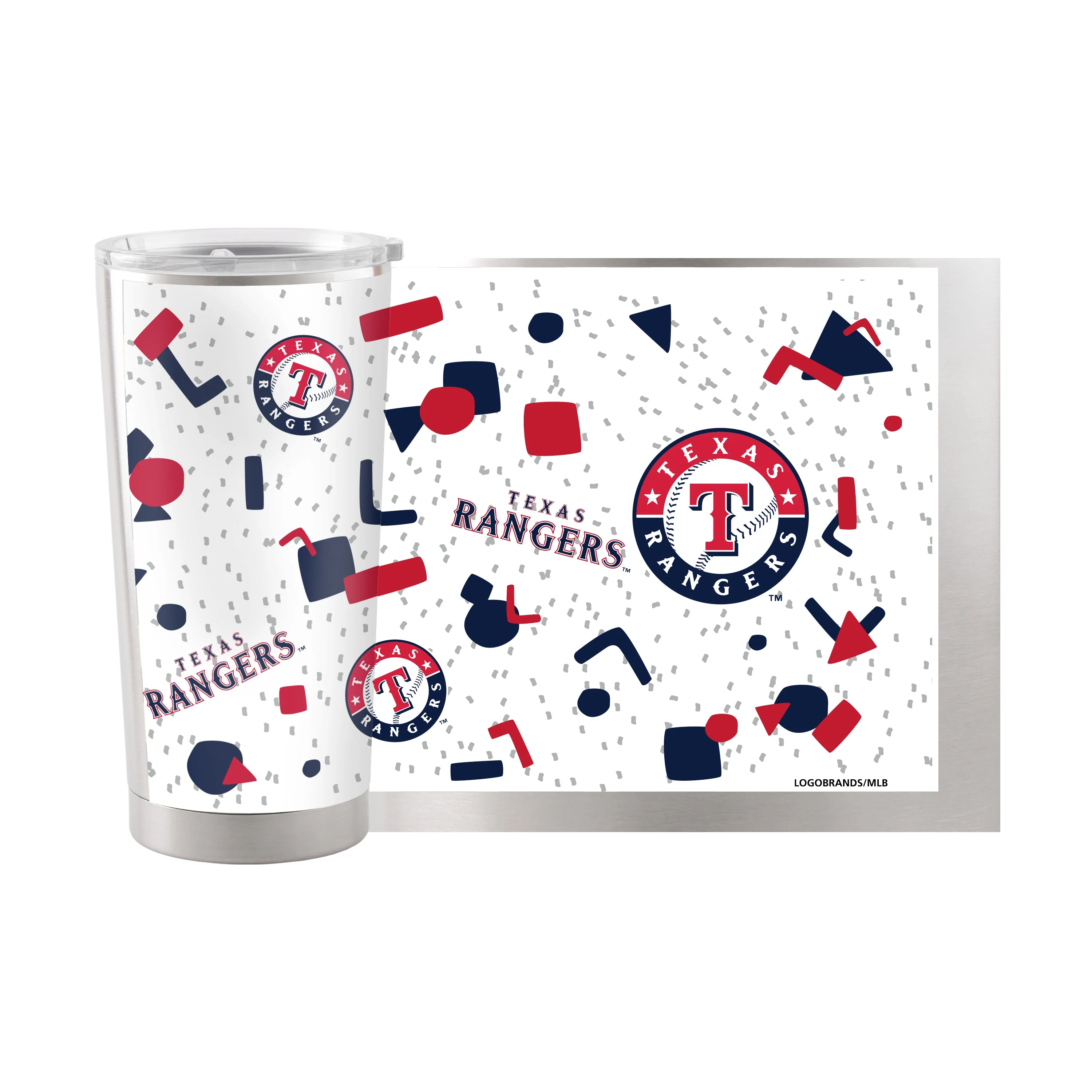 Texas Rangers 20oz Flashback Stainless Steel Tumbler - Image 2