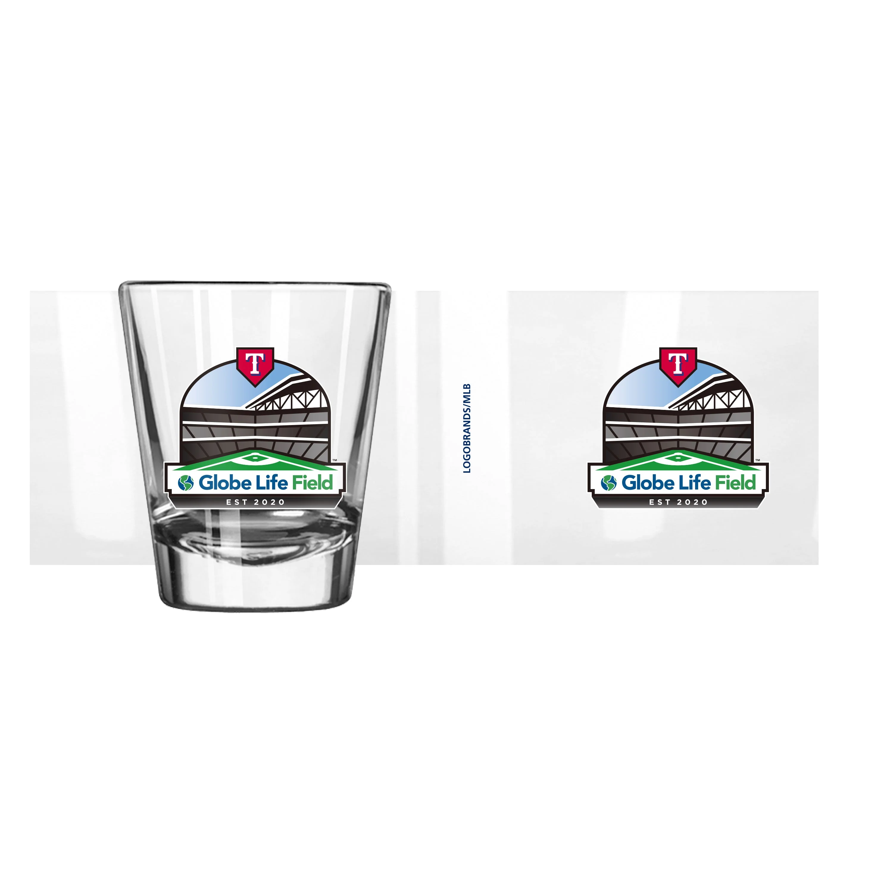 Texas Rangers 2oz Globe Life Field Shot Glass - Image 2