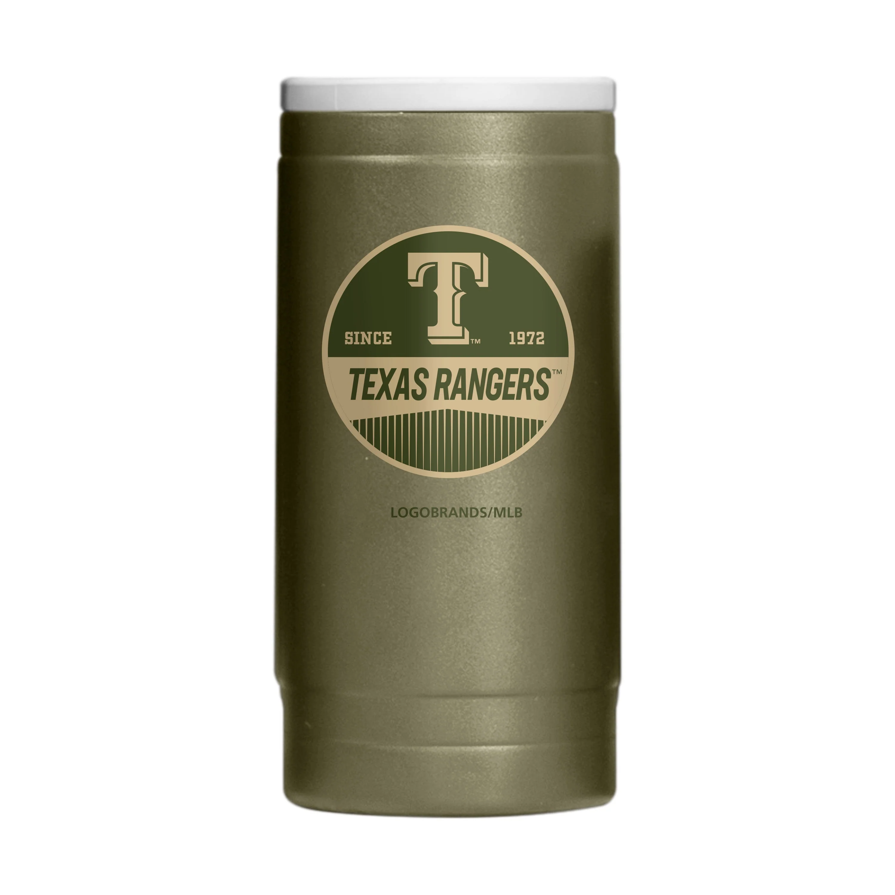 Texas Rangers Badge Powder Coat Slim Can Coolie - Image 2