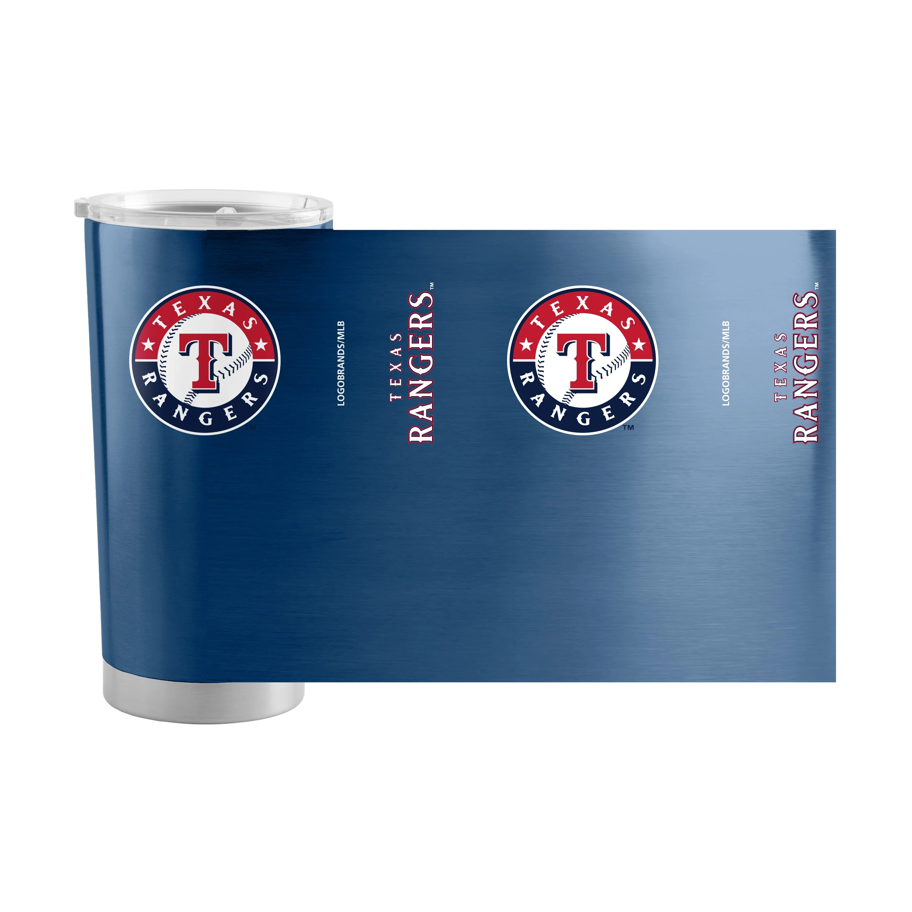 Texas Rangers Circle logo 20oz Stainless Tumbler - Image 2
