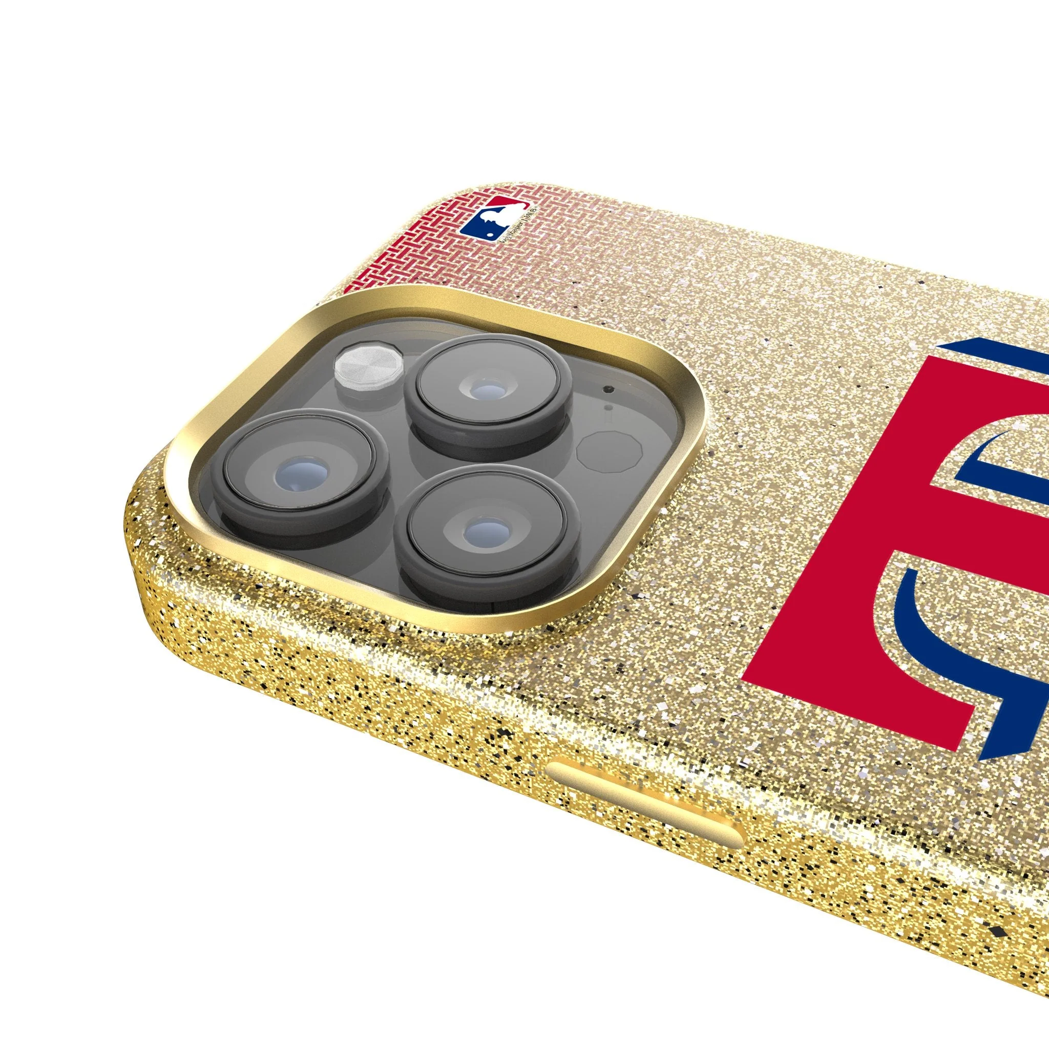 Texas Rangers Linen Bling Phone Case for Apple iPhone - Image 4