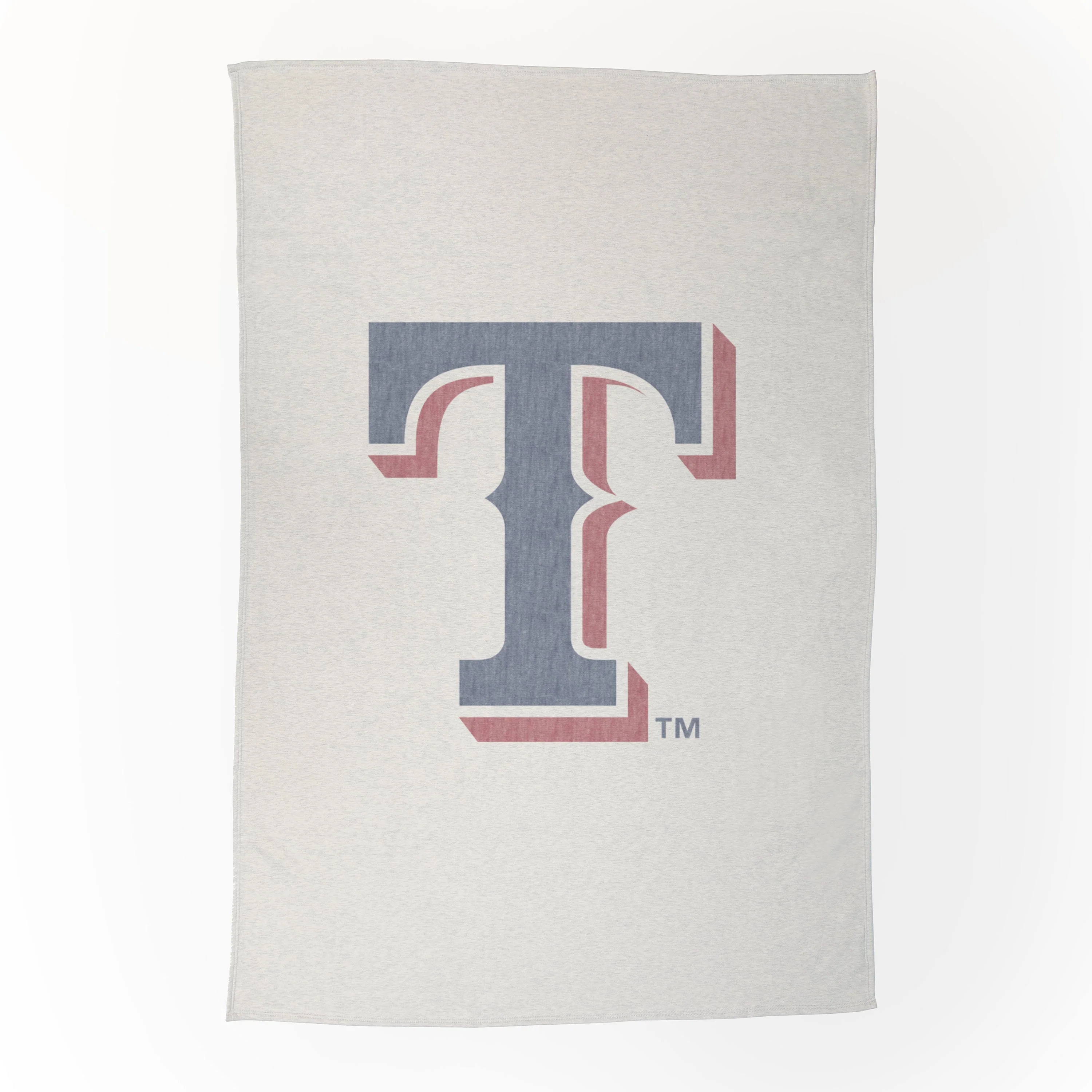 Texas Rangers Oversized Logo Sublimated Sweatshirt Blanket
