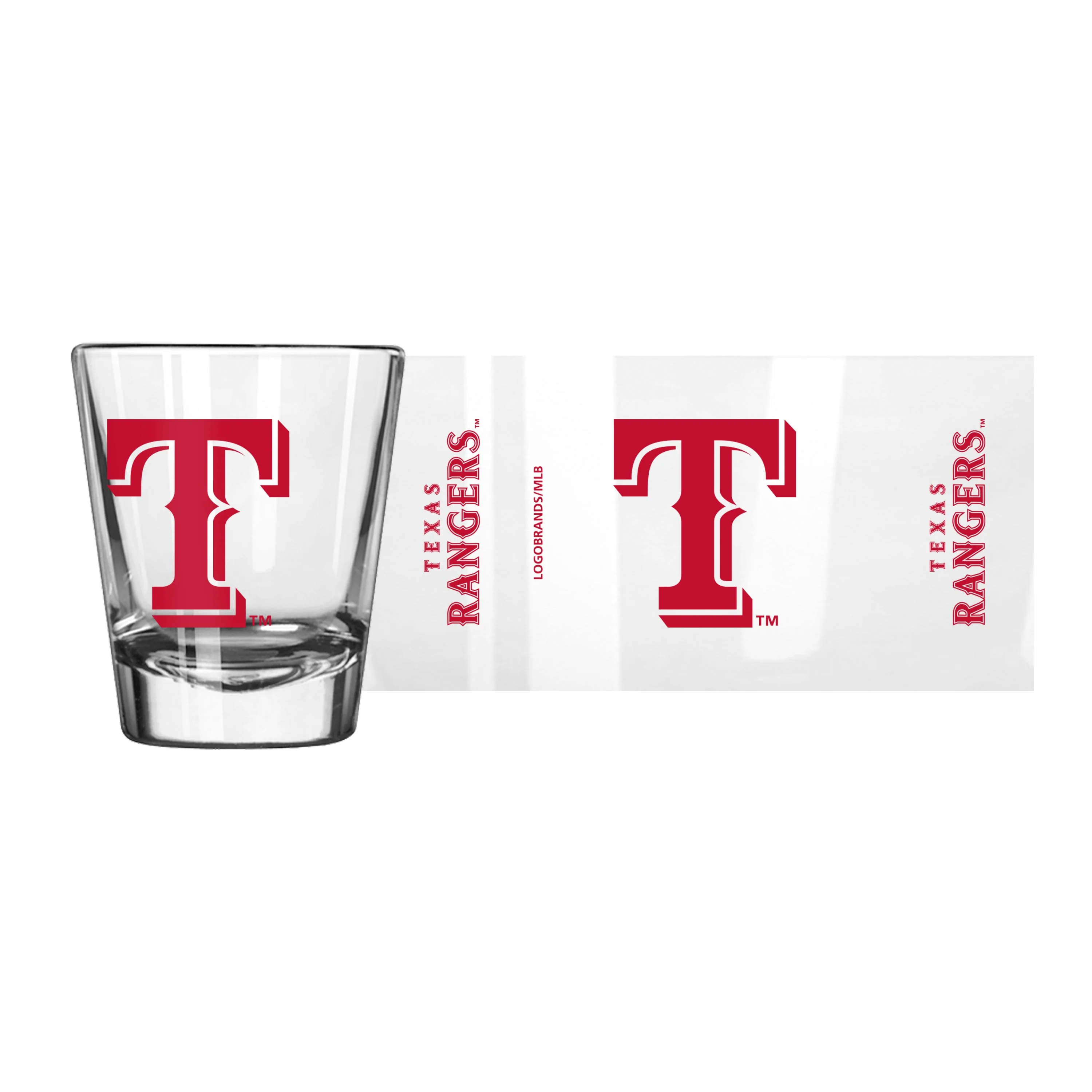 Texas Rangers Red 2oz Gameday Shot Glass - Image 2
