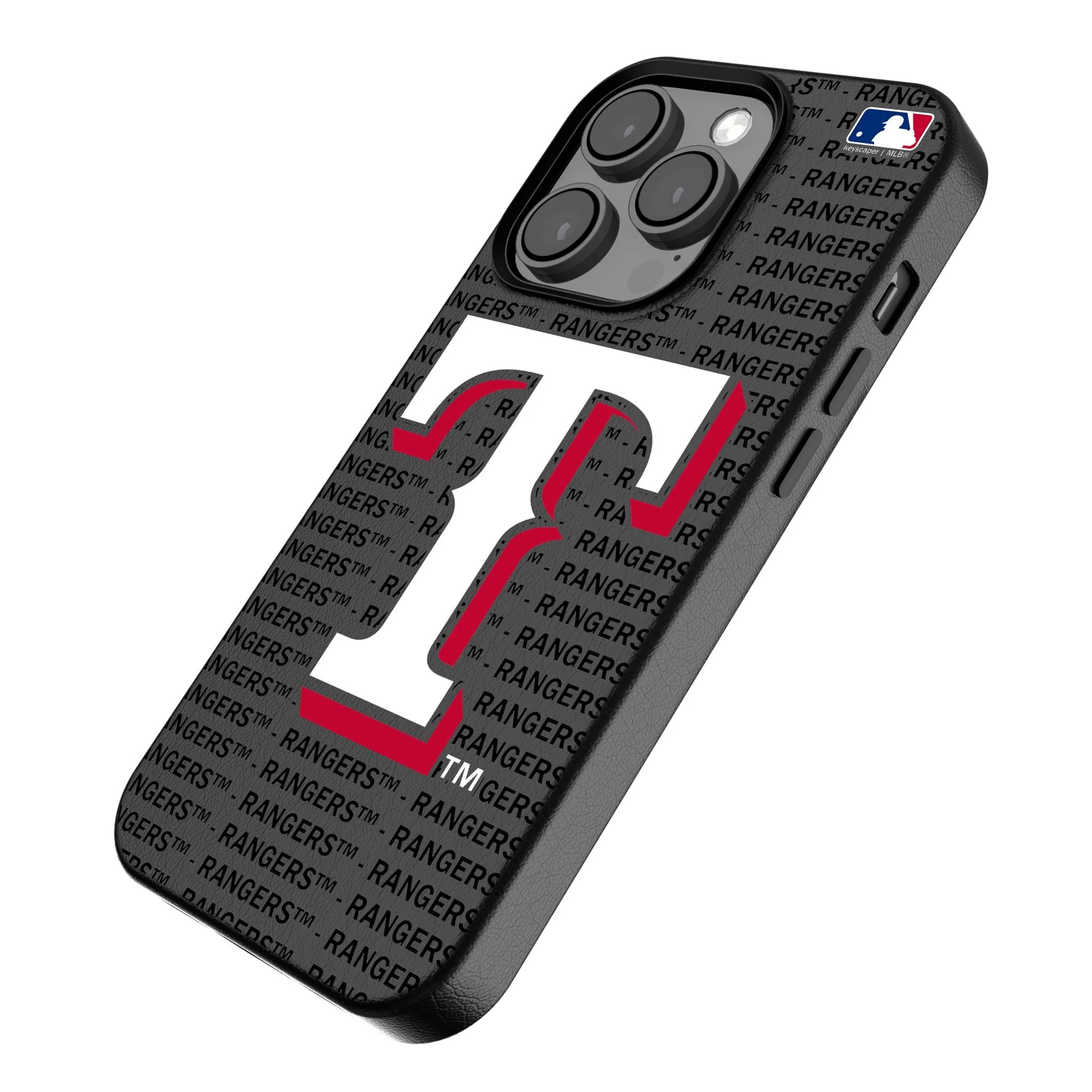 Texas Rangers Text Backdrop MagSafe Compatible Phone Case for Apple iPhone - Image 2