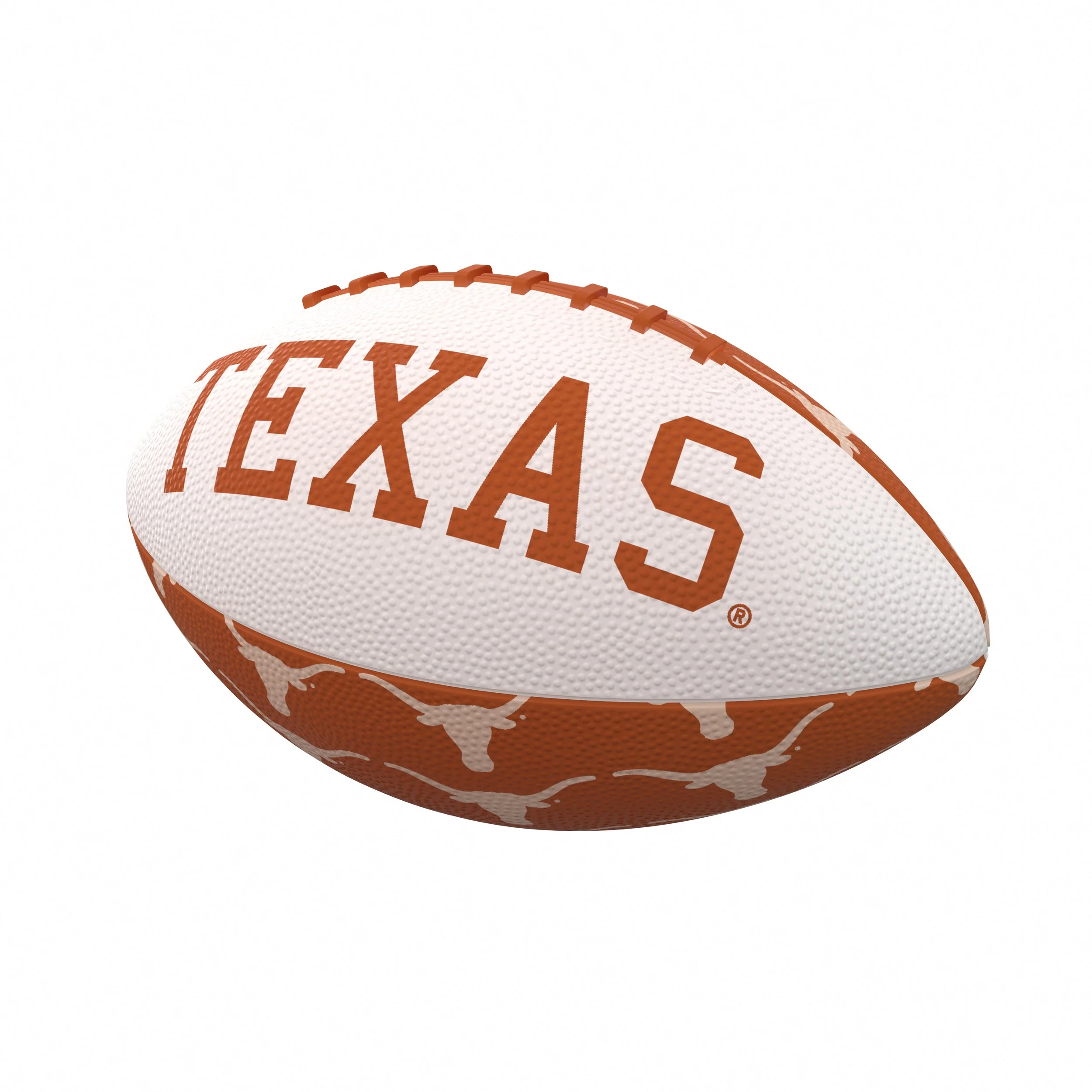 Texas Repeating Mini-Size Rubber Football