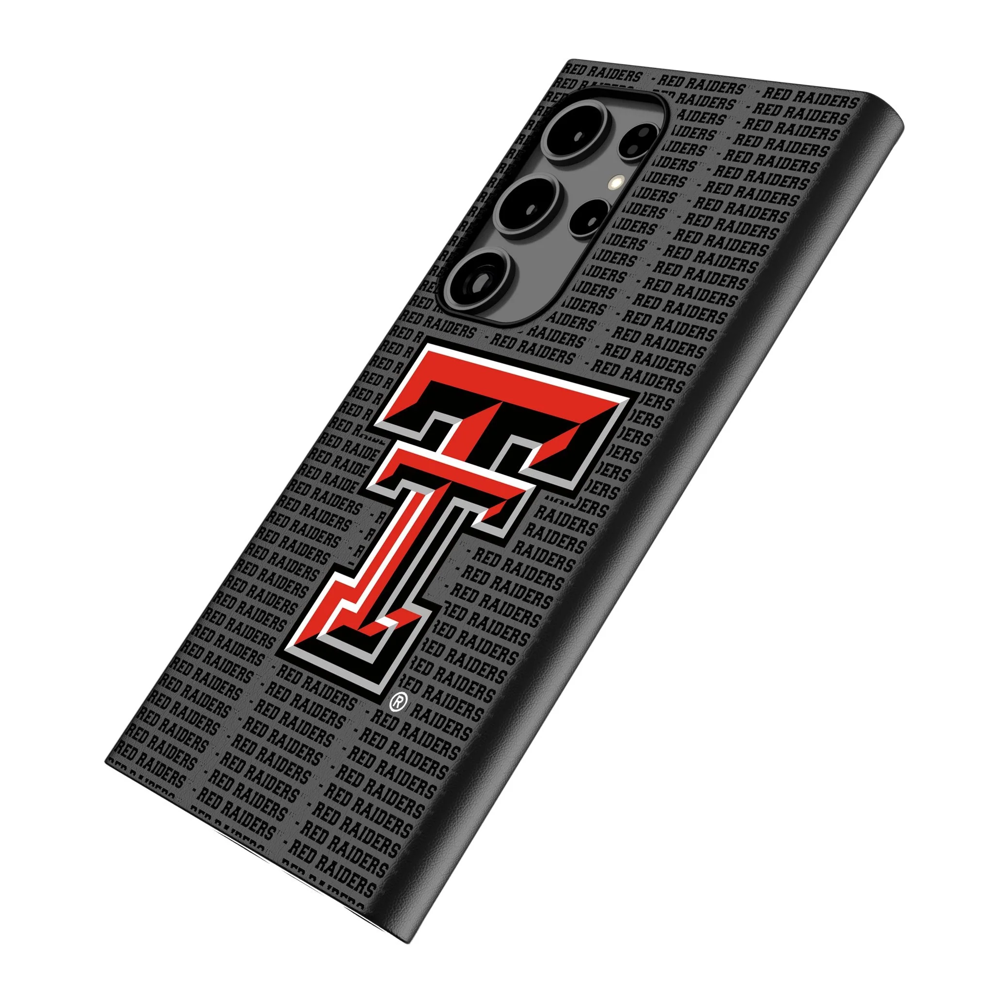 Texas Tech Red Raiders Text Backdrop MagSafe Compatible Phone Case for Samsung Galaxy - Image 2