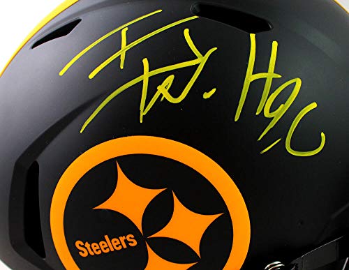 The Jersey Source Autographs TJ Watt Autographed Pittsburgh Steelers F/S Eclipse Speed Authentic Helmet - Beckett W Auth Yellow - Image 3