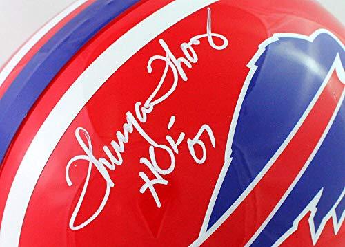 Thurman Thomas Autographed Buffalo Bills F/S 87-01 TB Helmet- JSA Witnessed White - Image 2