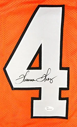 Thurman Thomas Autographed Orange Jersey- JSA W Authenticated - Image 3