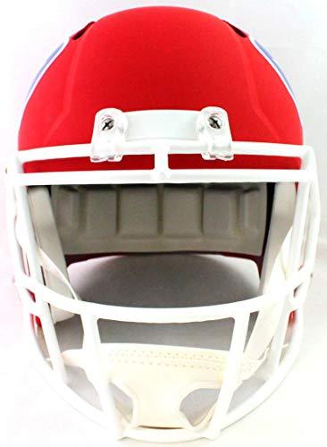 Thurman Thomas Signed Buffalo Bills Amp Speed F/S Helmet HOF- Beckett W Silver - Image 4