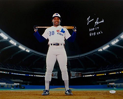 Tim Raines Autographed Expos 16x20 On Field w/Inscriptions Photo- JSA W Auth - Image 3