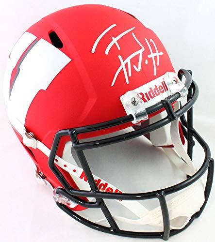 TJ Watt Autographed Pittsburgh Steelers Amp Speed F/S Helmet- Beckett W Silver