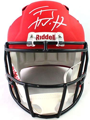 TJ Watt Autographed Pittsburgh Steelers Amp Speed F/S Helmet- Beckett W Silver - Image 4