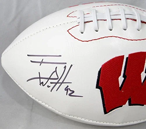 TJ Watt Autographed Wisconsin Badgers Logo Football -JSA W Auth - Image 2