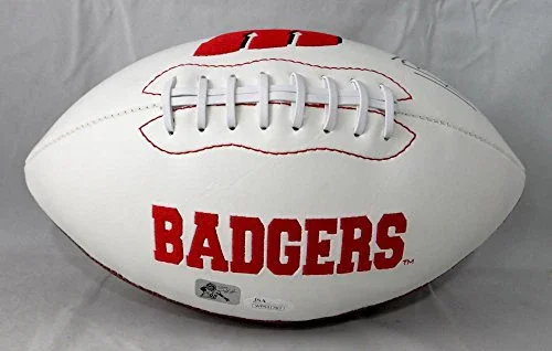 TJ Watt Autographed Wisconsin Badgers Logo Football -JSA W Auth - Image 3