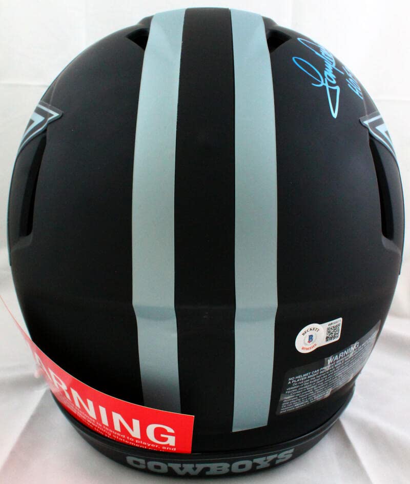 Tony Dorsett Autographed Dallas Cowboys F/S Eclipse Speed Authentic Helmet w/HOF-Beckett W Hologram Blue - Image 5