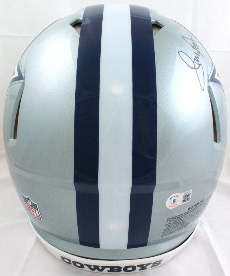 Tony Dorsett Autographed Dallas Cowboys F/S Speed Authentic Helmet-Beckett W Hologram - Image 5