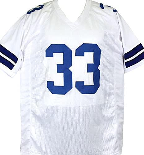 Tony Dorsett Autographed White Pro Style Jersey w/ 5 Inscriptions- Beckett W Silver - Image 2