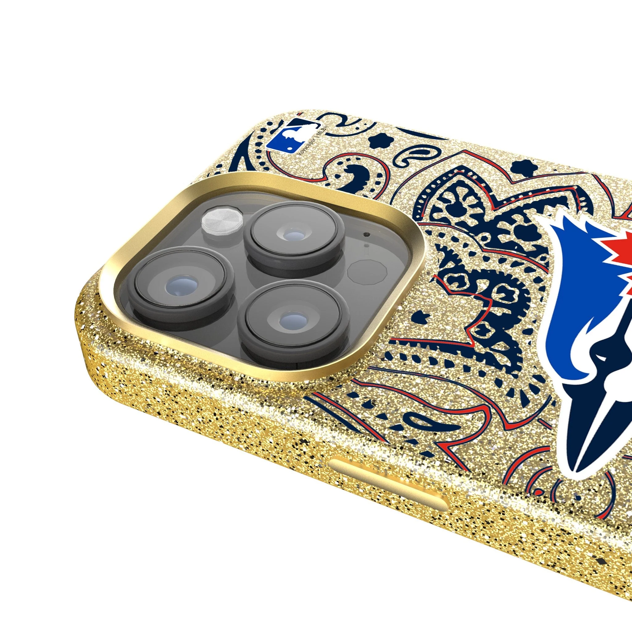 Toronto Blue Jays Paisley Bling Phone Case - Image 4