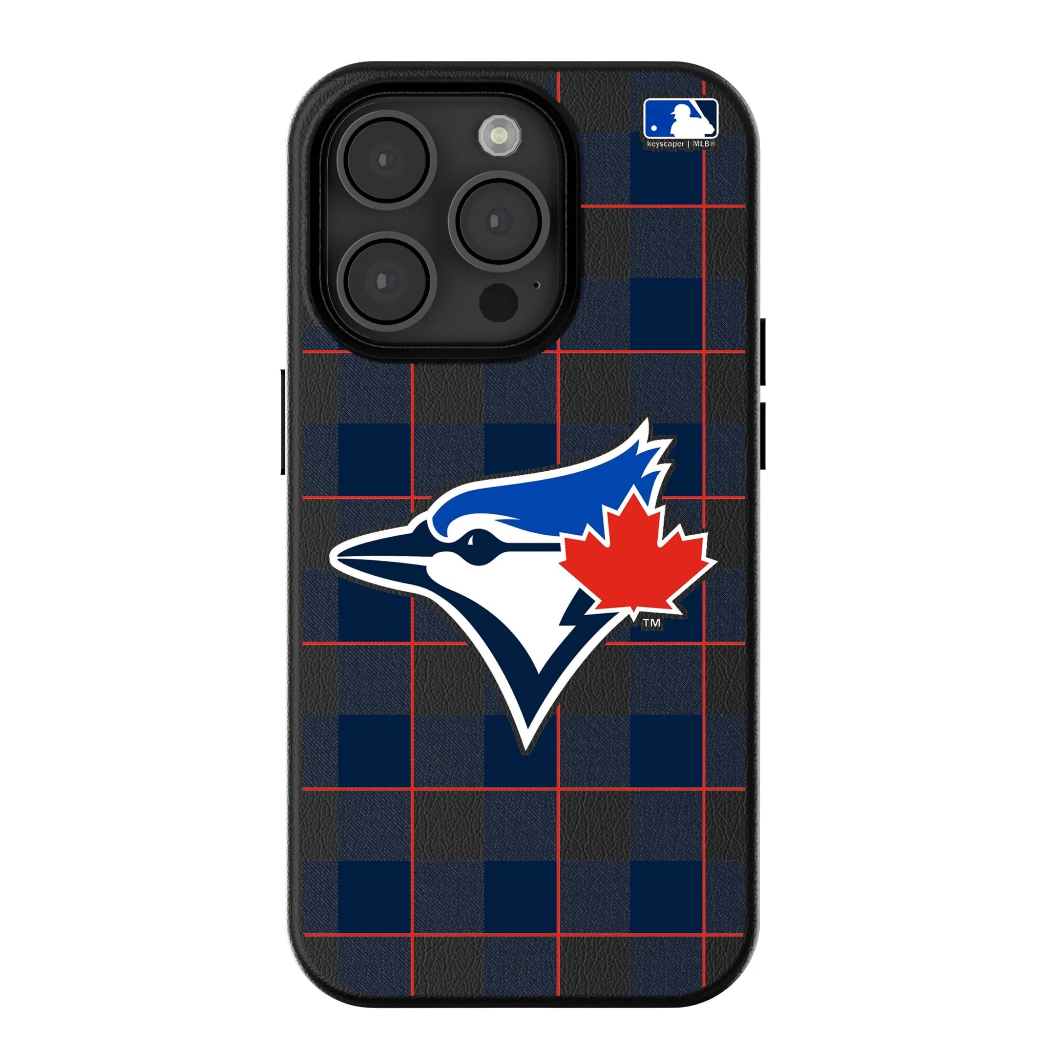 Toronto Blue Jays Plaid MagSafe Compatible Phone Case for Apple iPhone