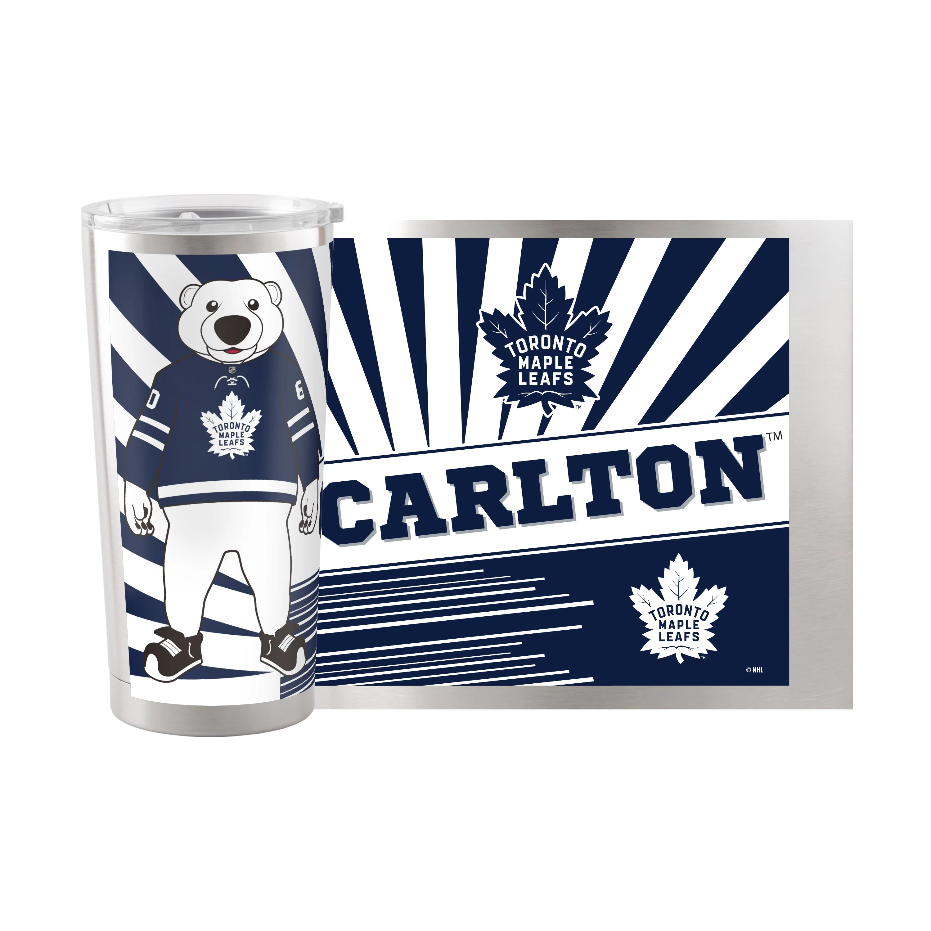 Toronto Maple Leafs 20oz Mascot Stainless Steel Tumbler - Image 2