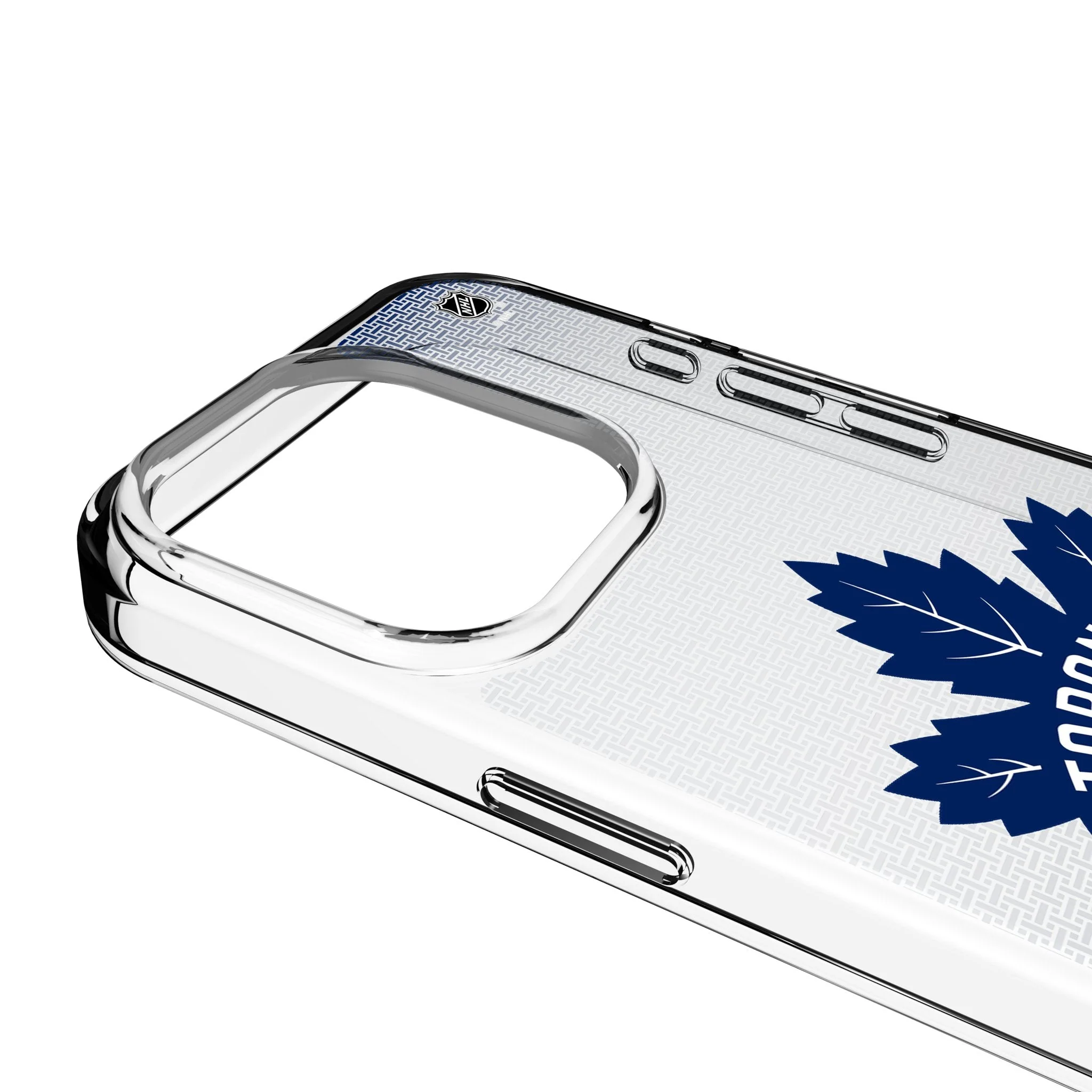 Toronto Maple Leafs Linen Clear Phone Case for Apple iPhone - Image 3