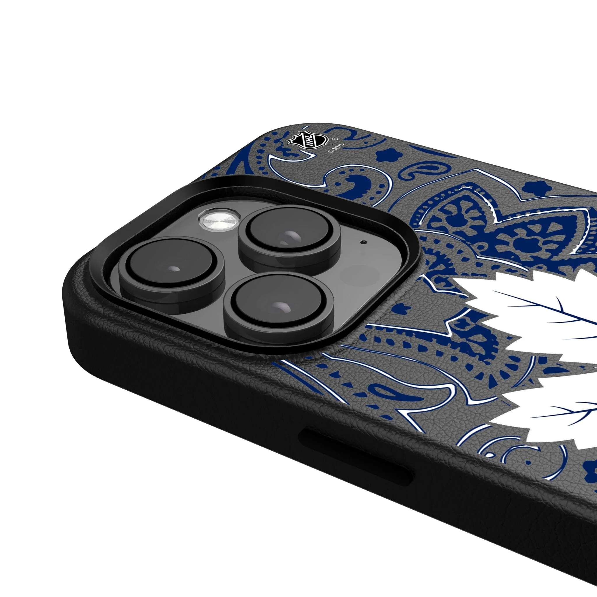 Toronto Maple Leafs Paisley MagSafe Compatible Phone Case for Apple iPhone - Image 4