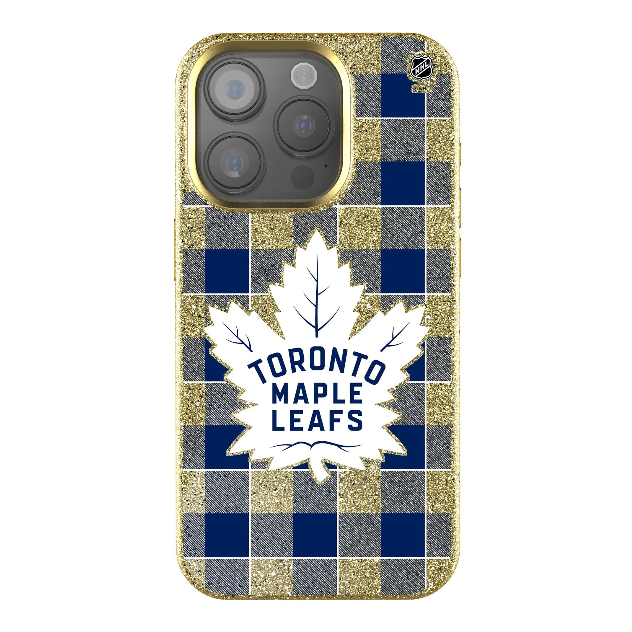 Toronto Maple Leafs Plaid Bling Phone Case