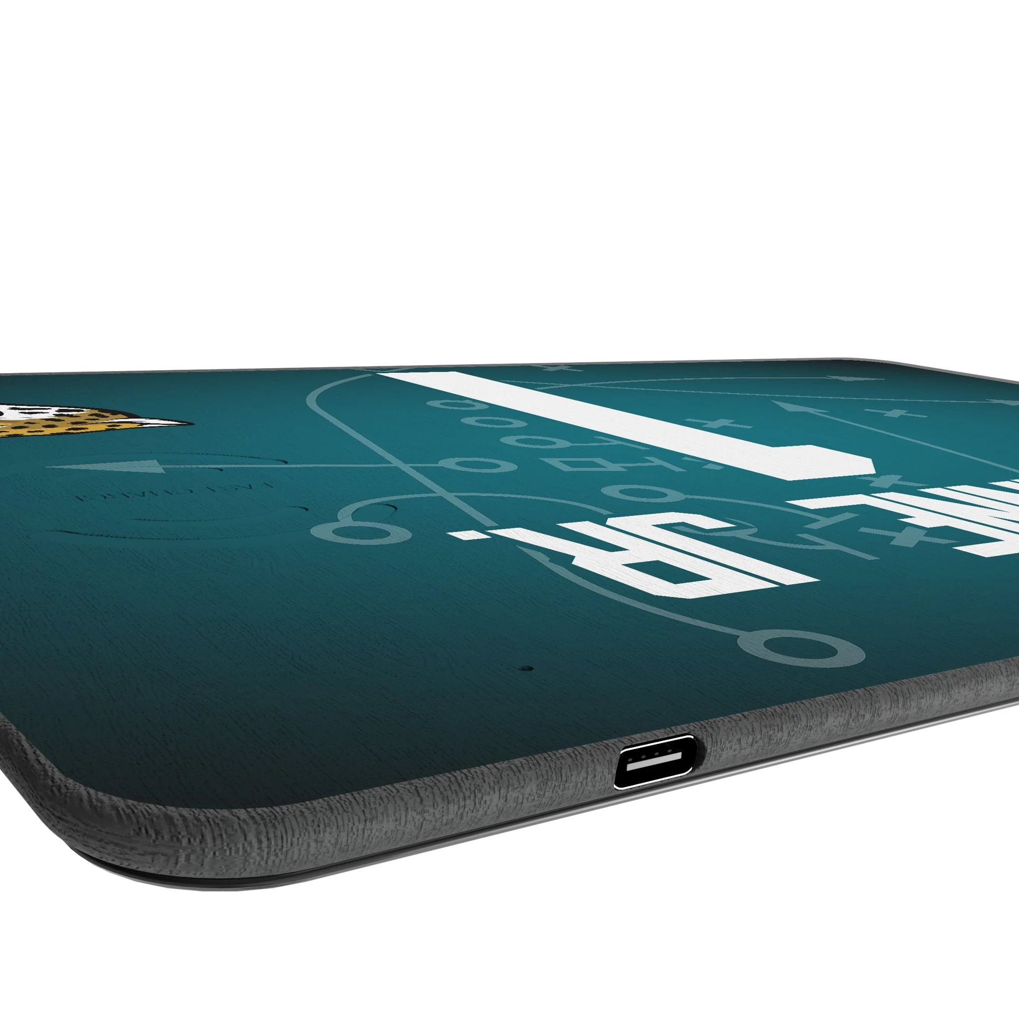 Travis Etienne Jr. Jacksonville Jaguars 1 Game Tactic 15-Watt Wireless Charger and Mouse Pad - Image 3