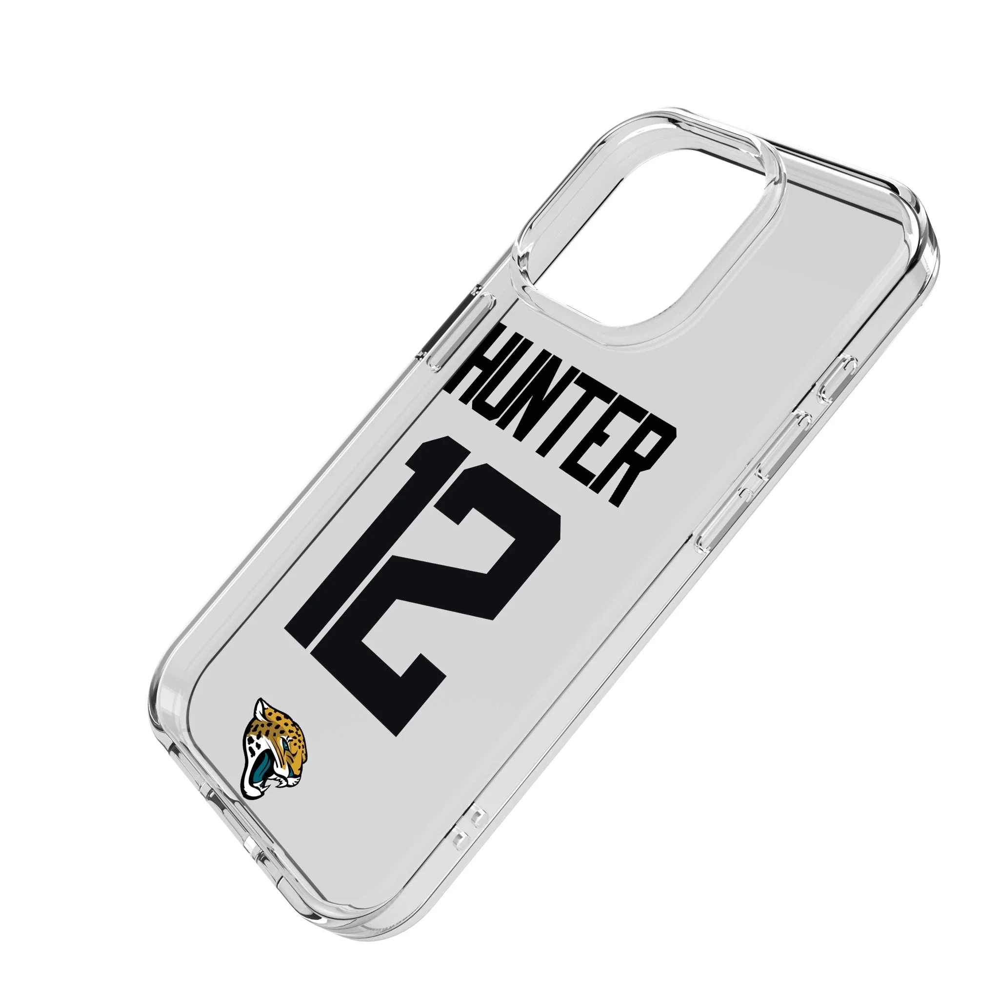 Travis Hunter Jacksonville Jaguars 12 Game Tactic Clear Phone Case for Apple iPhone - Image 2