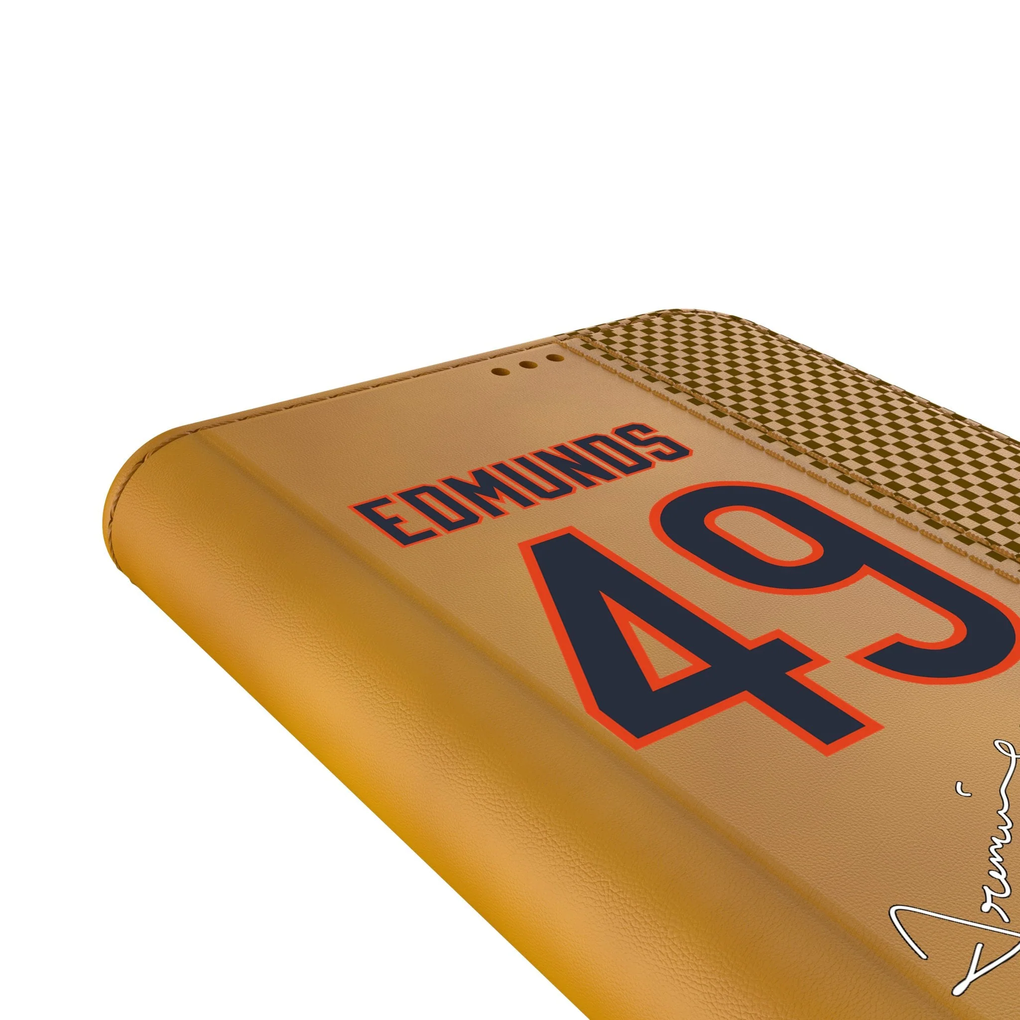 Tremaine Edmunds Chicago Bears 49 Game Tactic Folio Phone Case for Samsung Galaxy - Image 5