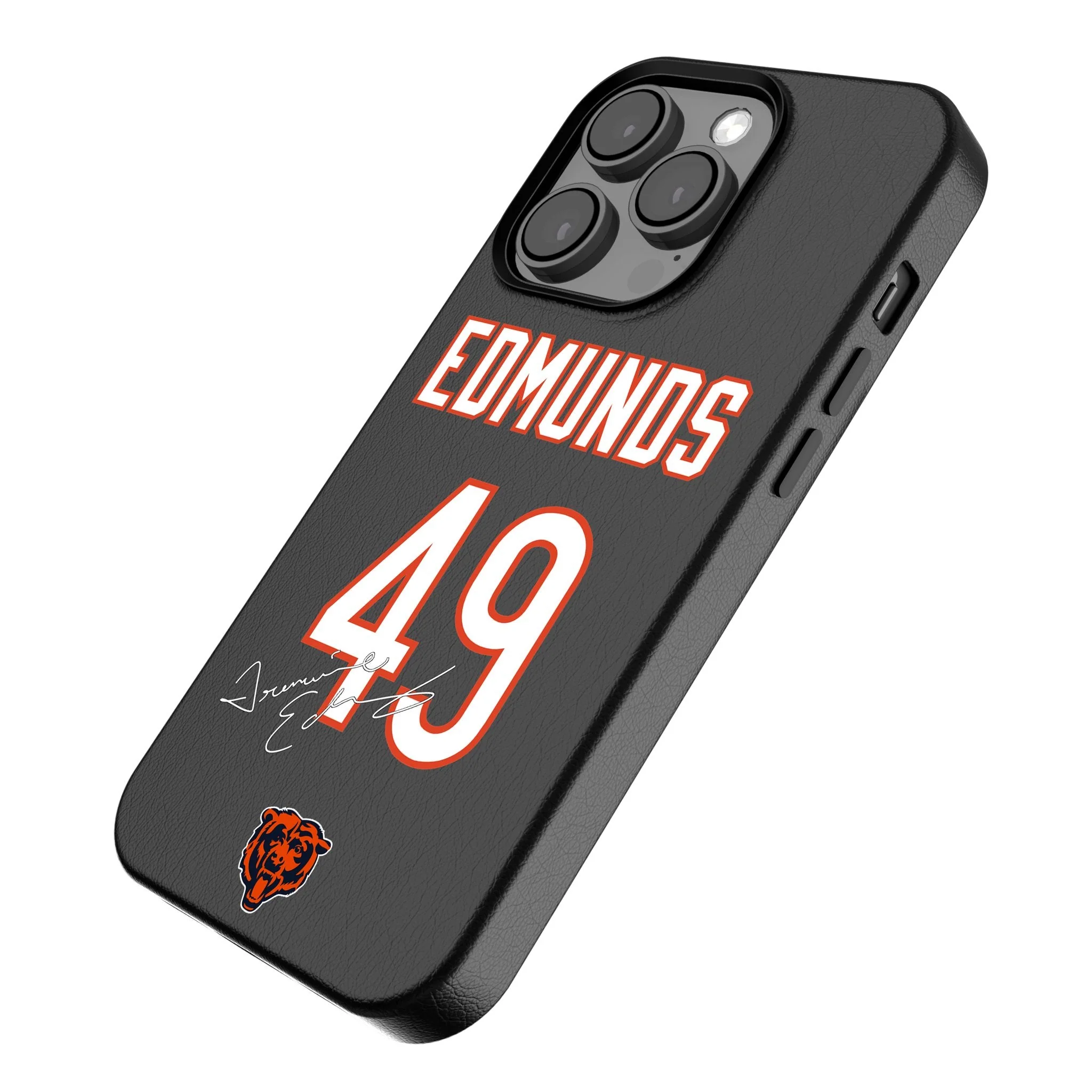 Tremaine Edmunds Chicago Bears 49 Ready MagSafe Compatible Phone Case for Apple iPhone - Image 2