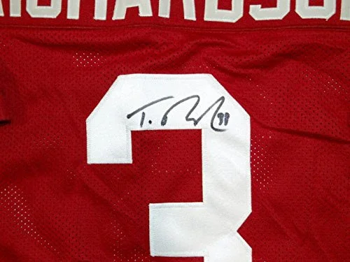 Trent Richardson Autographed Maroon Jersey- JSA Authenticated - Image 2