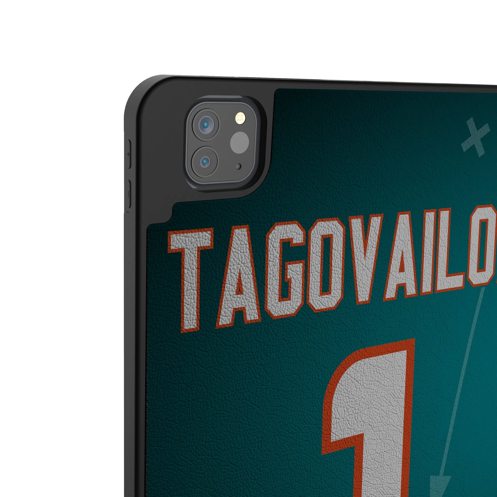 Tua Tagovailoa Miami Dolphins 1 Ready Tablet Case for Apple iPad - Image 3