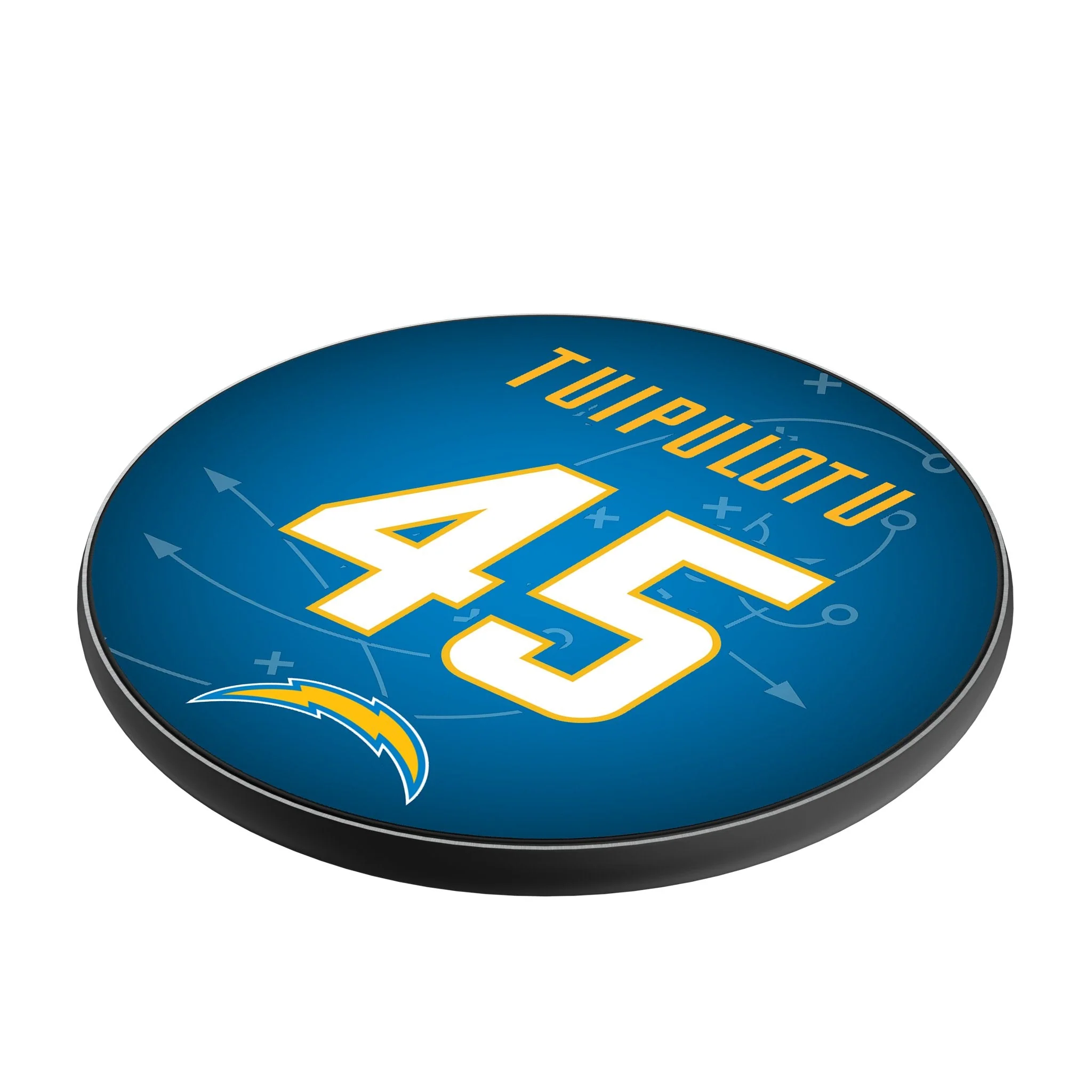 Tuli Tuipulotu Los Angeles Chargers 45 Ready 15-Watt Wireless Charger - Image 2