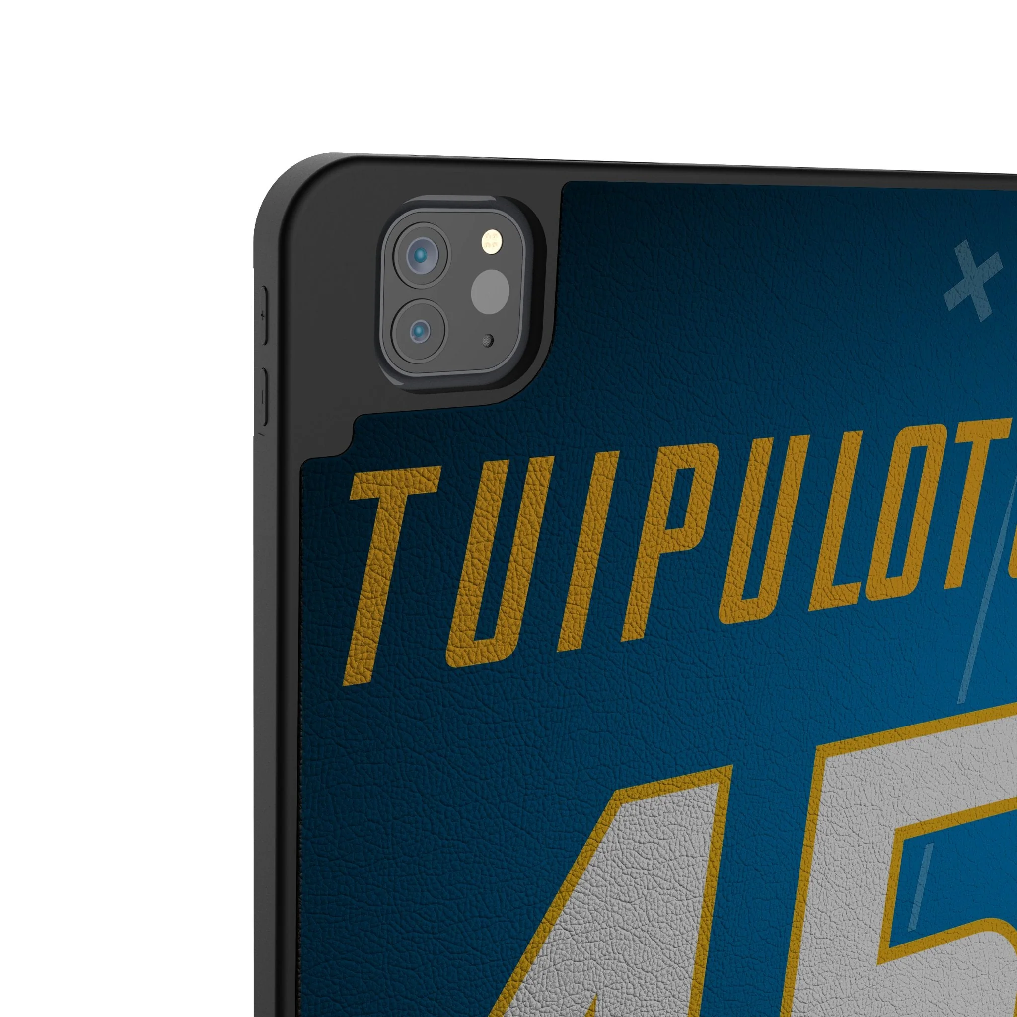 Tuli Tuipulotu Los Angeles Chargers 45 Ready Tablet Case for Apple iPad - Image 3