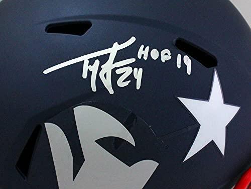 Ty Law Autographed New England Patriots AMP Speed F/S Helmet HOF- Beckett W Sil - Image 5