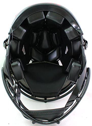 Ty Law Autographed Patriots Authentic Eclipse FS Helmet w/ 2 Insc- Beckett W Silver - Image 2