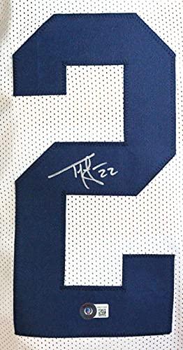 Ty Law Autographed White College Style Jersey- Beckett W Silver - Image 3