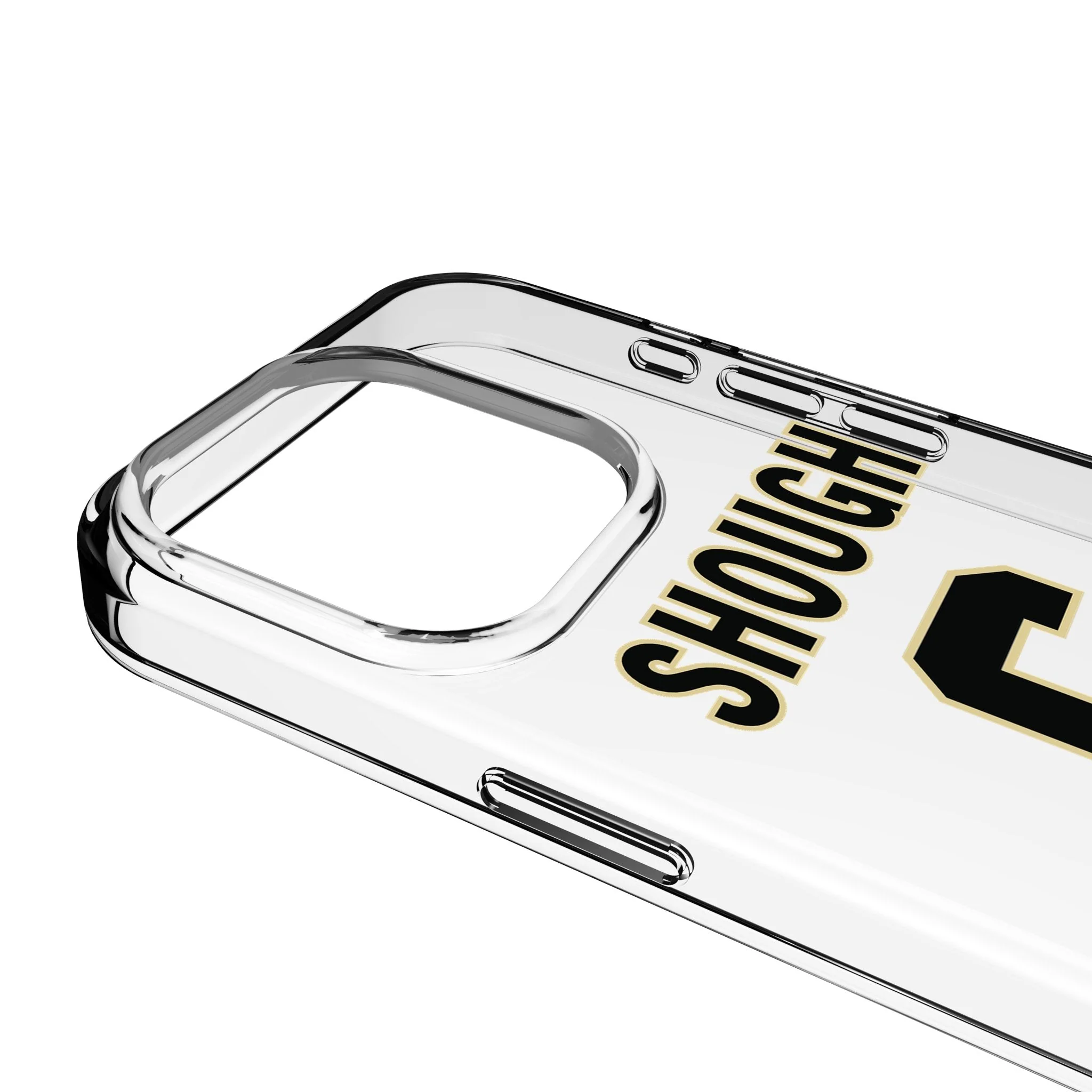 Tyler Shough New Orleans Saints 6 Game Tactic Clear Phone Case for Apple iPhone - Image 3