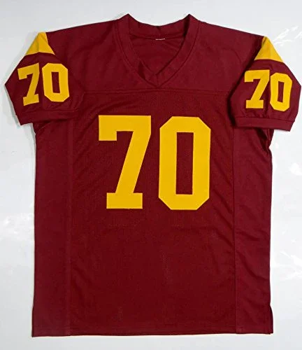 Tyron Smith Autographed Burgundy College Style Jersey- JSA Witnessed Authenticated - Image 4