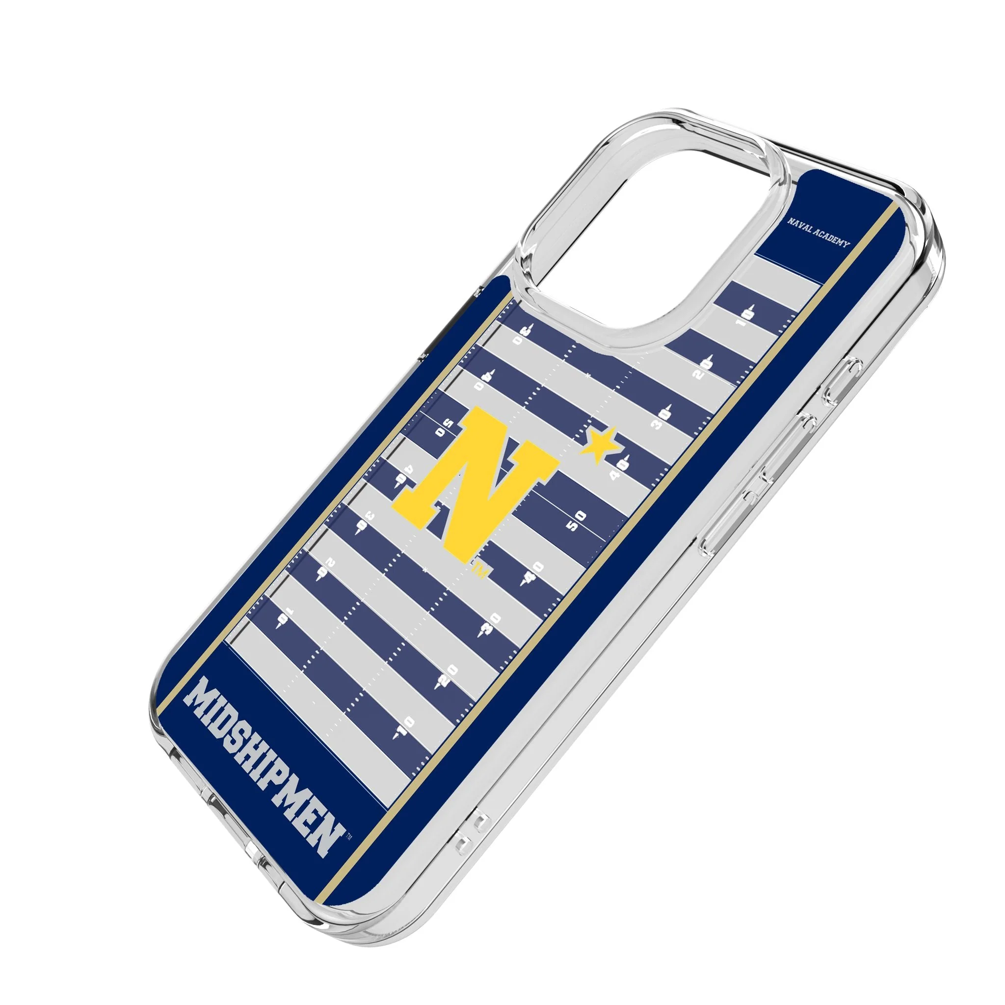 United State Naval Academy Midshipmen Field Clear Phone Case for Apple iPhone - Image 2
