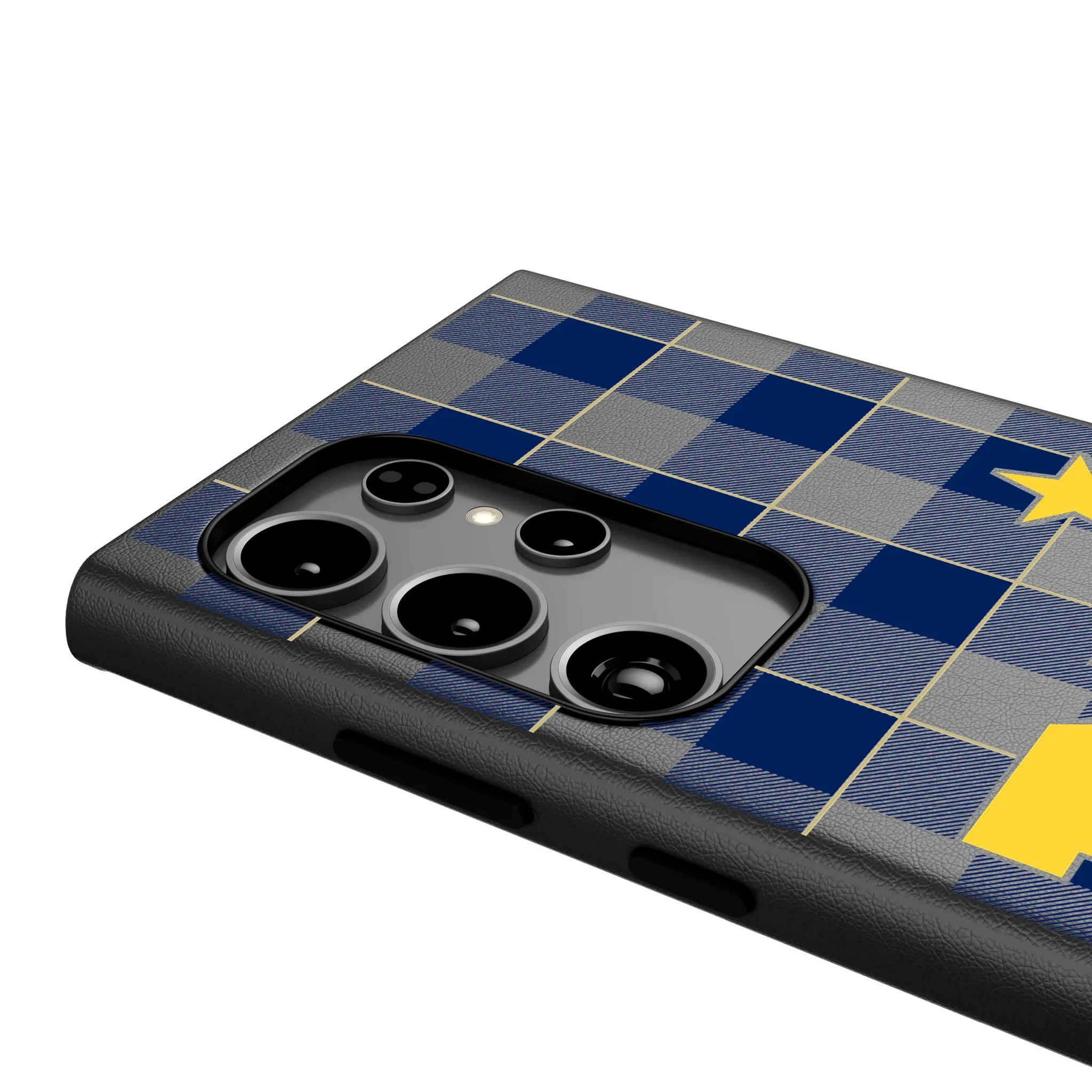 United State Naval Academy Midshipmen Plaid MagSafe Compatible Phone Case for Samsung Galaxy - Image 4