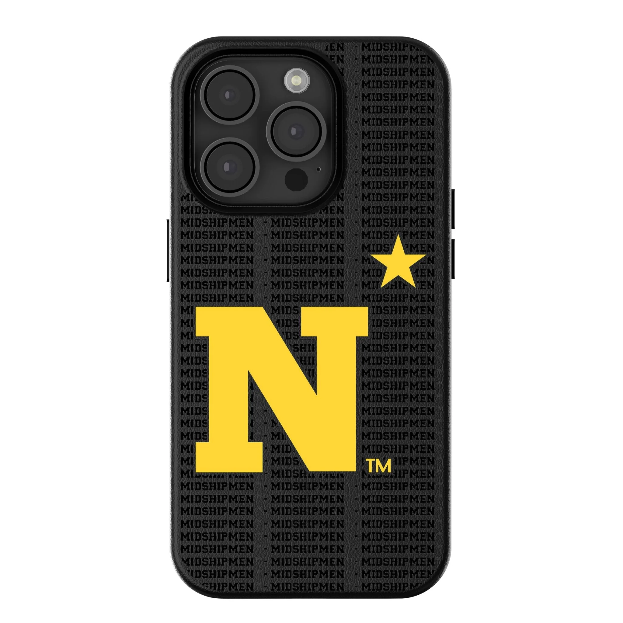 United State Naval Academy Midshipmen Text Backdrop MagSafe Compatible Phone Case for Apple iPhone
