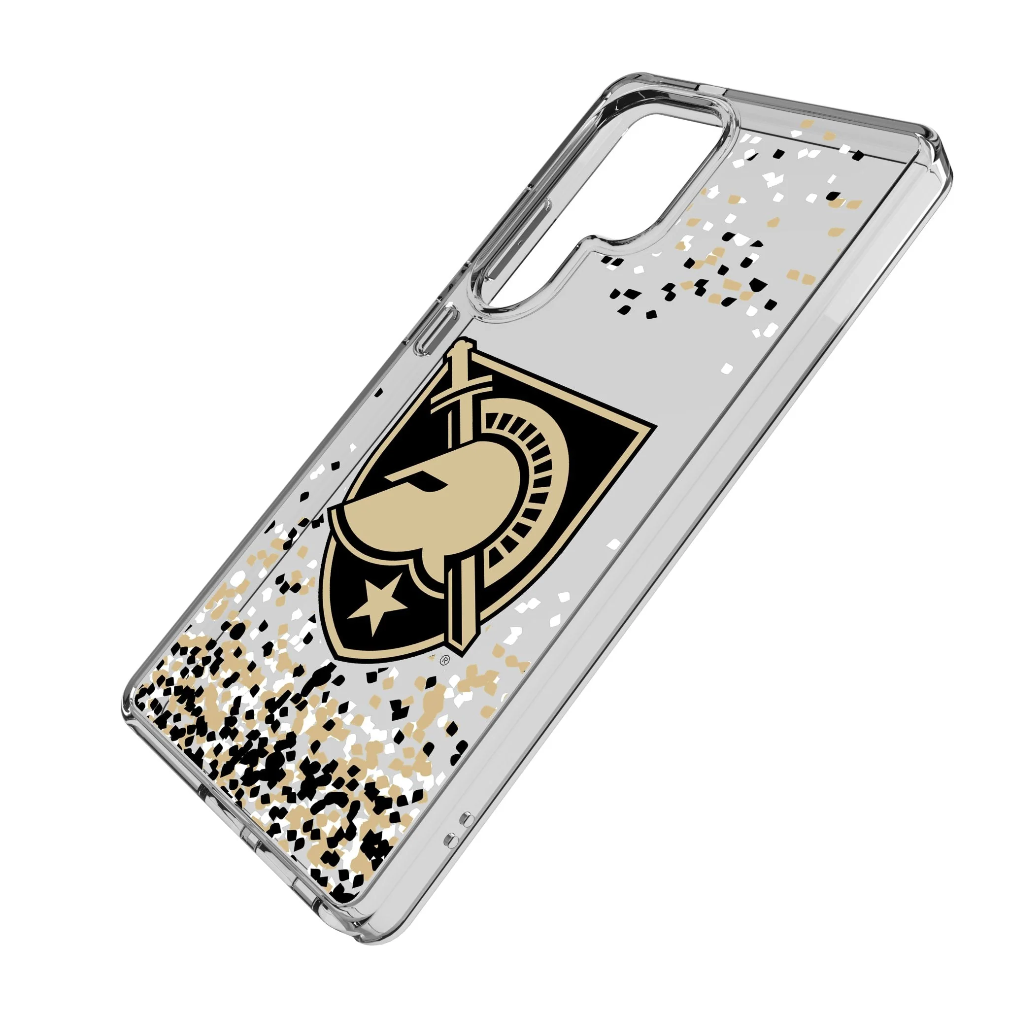 United States Military Academy Black Knights Confetti Clear Phone Case for Samsung Galaxy - Image 2