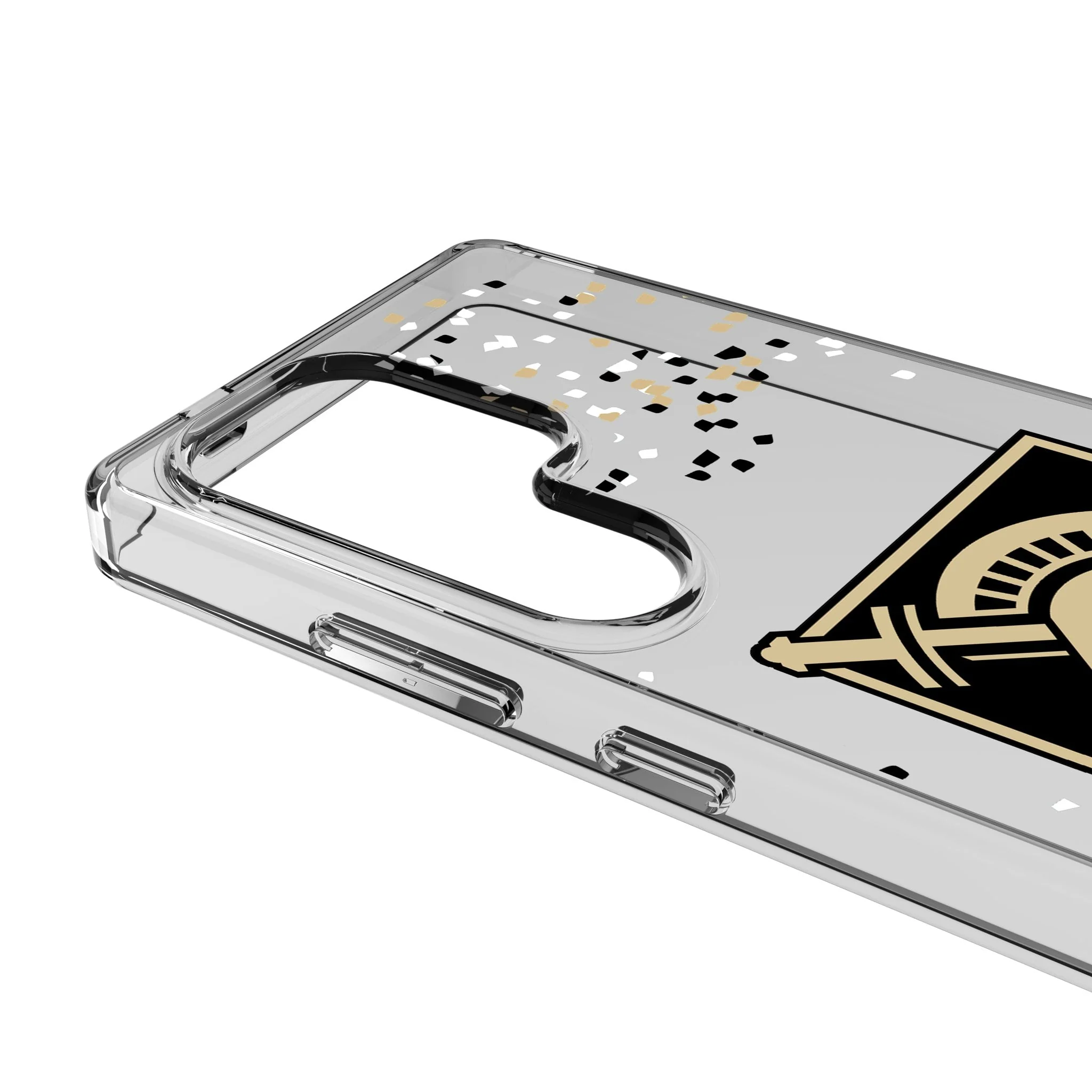 United States Military Academy Black Knights Confetti Clear Phone Case for Samsung Galaxy - Image 3