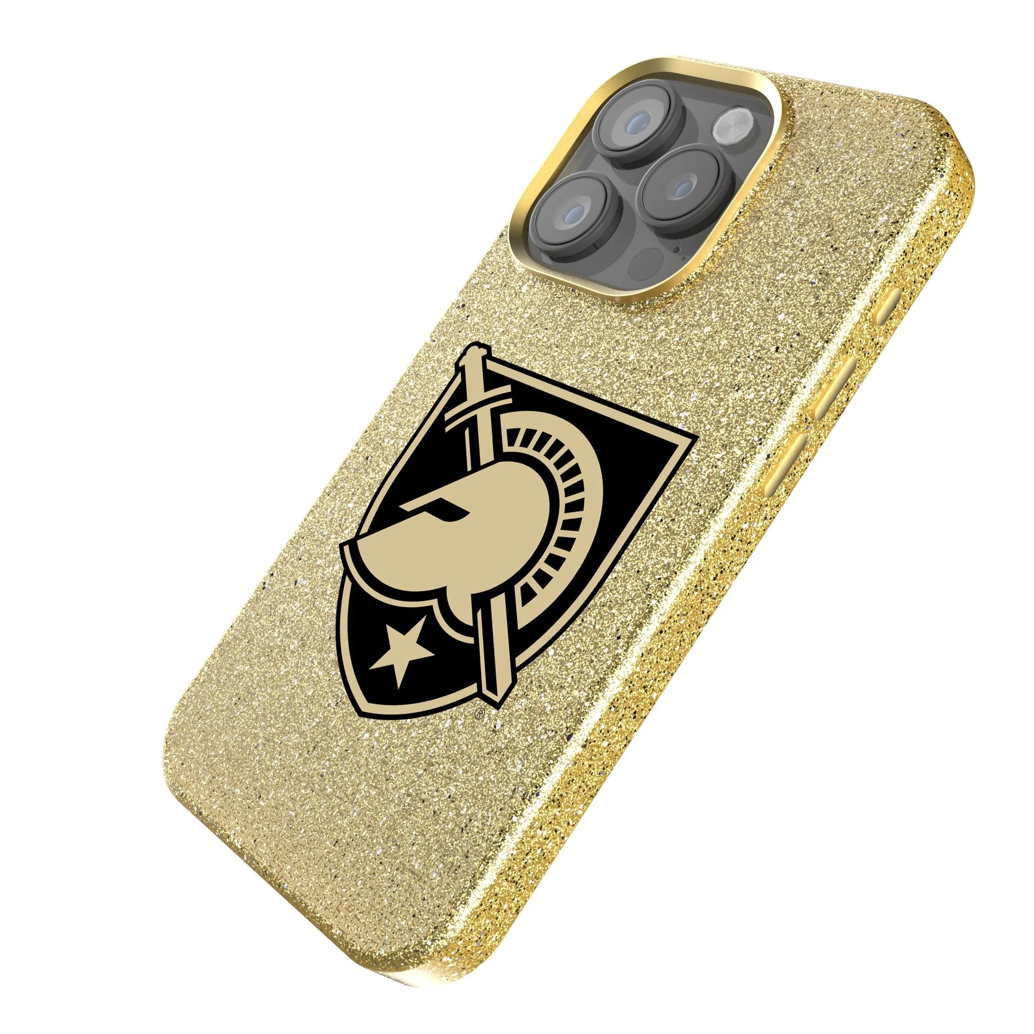 United States Military Academy Black Knights Linen Bling Phone Case for Apple iPhone - Image 2