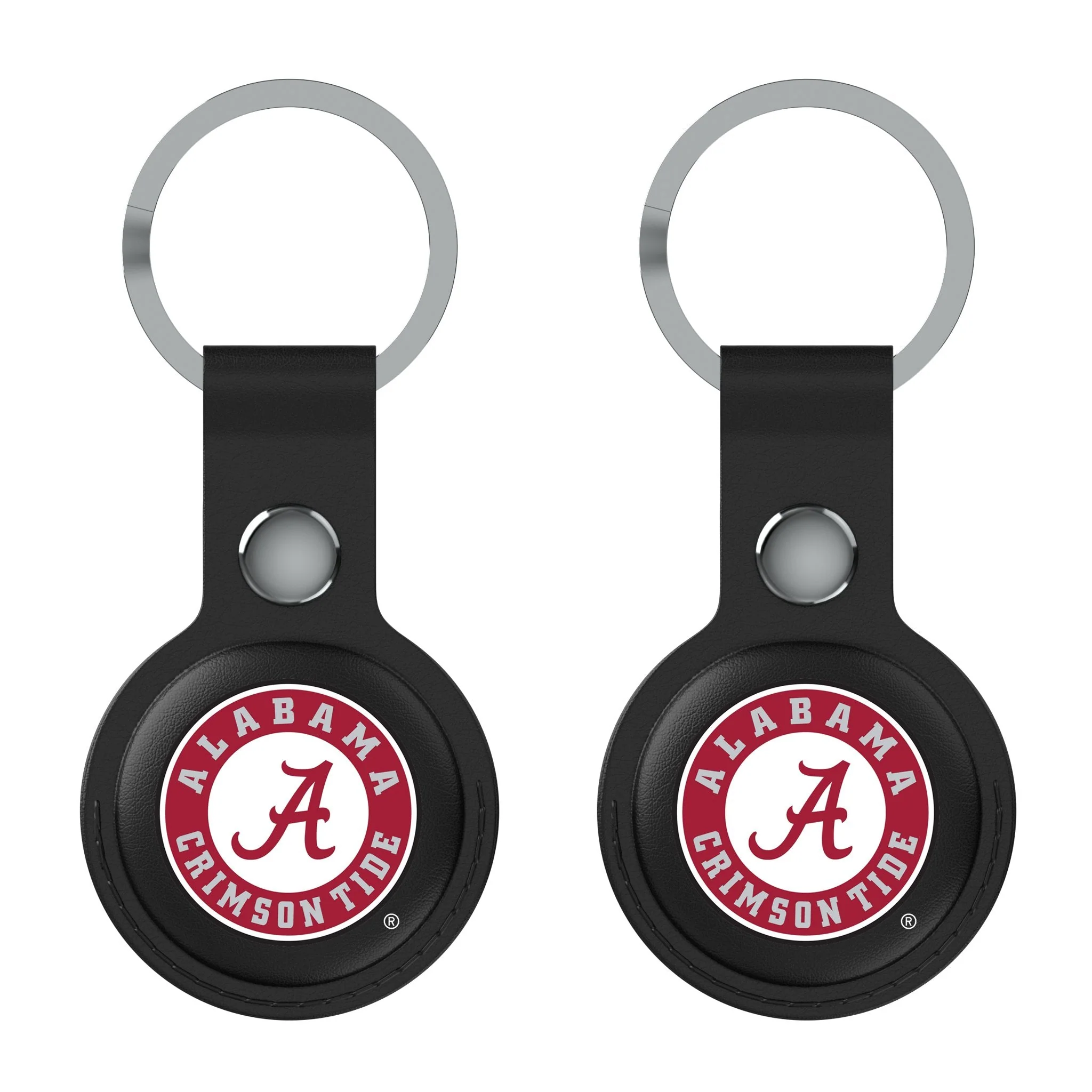 University of Alabama Crimson Tide Insignia Black Airtag Holder 2-Pack