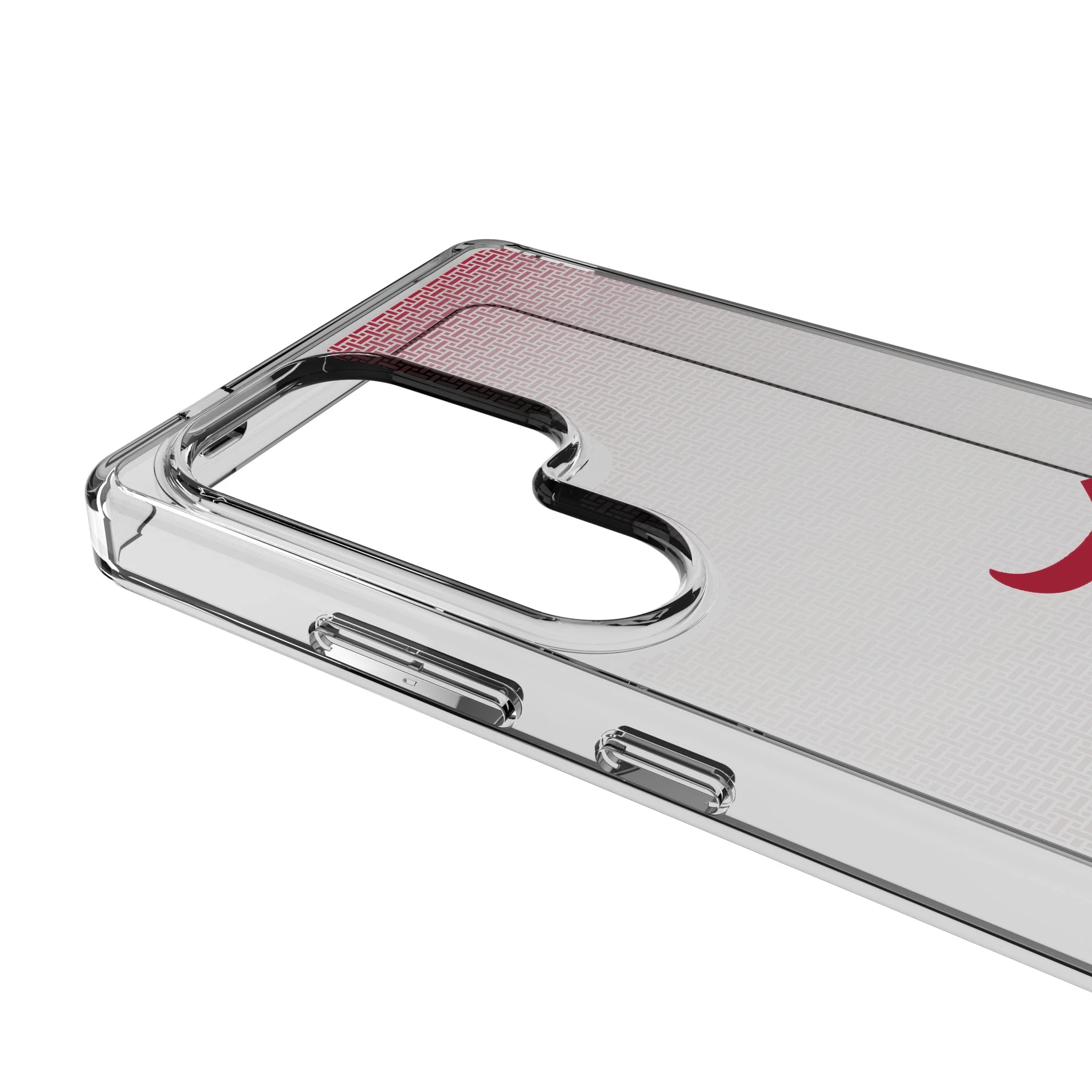 University of Alabama Crimson Tide Script A Linen Clear Phone Case for Samsung Galaxy - Image 3