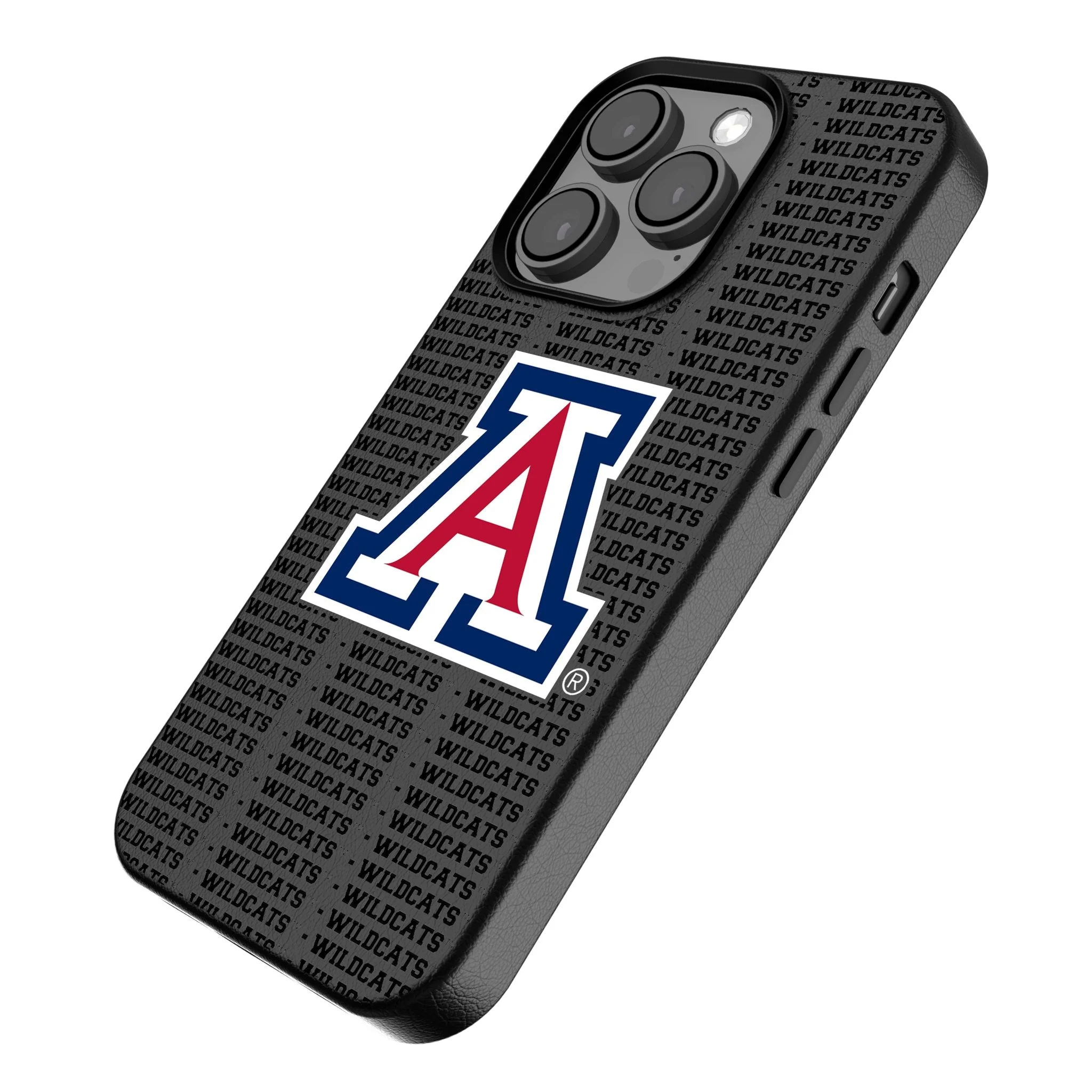 University of Arizona Wildcats Text Backdrop MagSafe Compatible Phone Case for Apple iPhone - Image 2